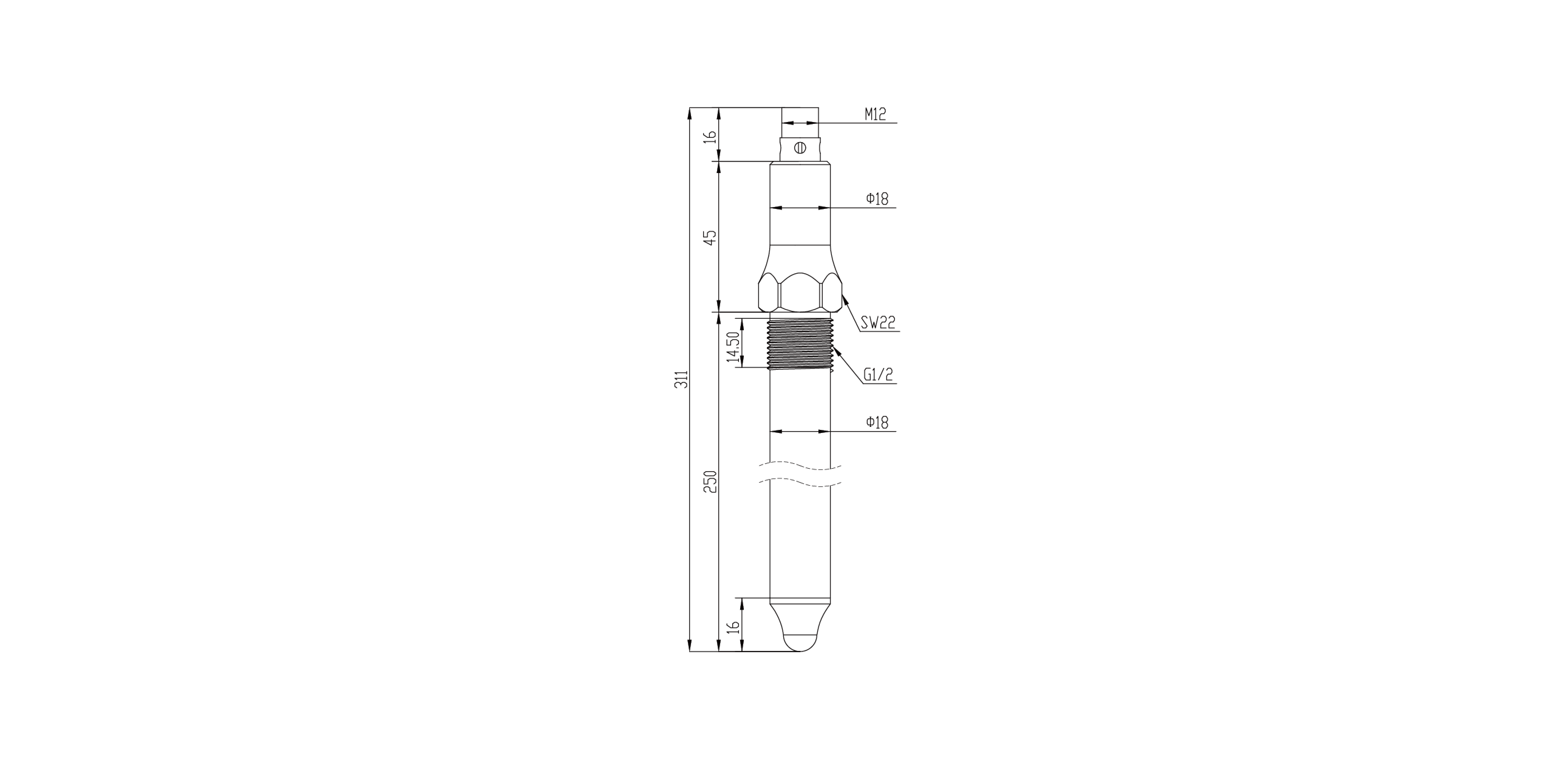 BLM1P3A - 250尺寸图